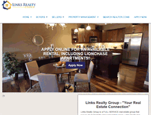 Tablet Screenshot of links-realtygroup.com